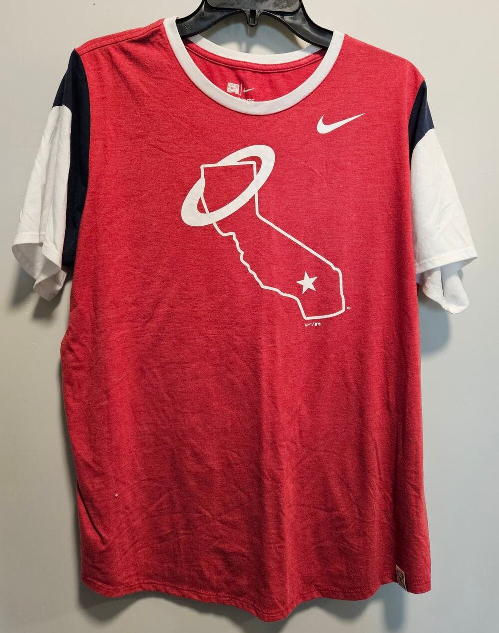 Womens Los Angeles Angels Nike Cooperstown Collection Baseball Shirt SS Size XXL